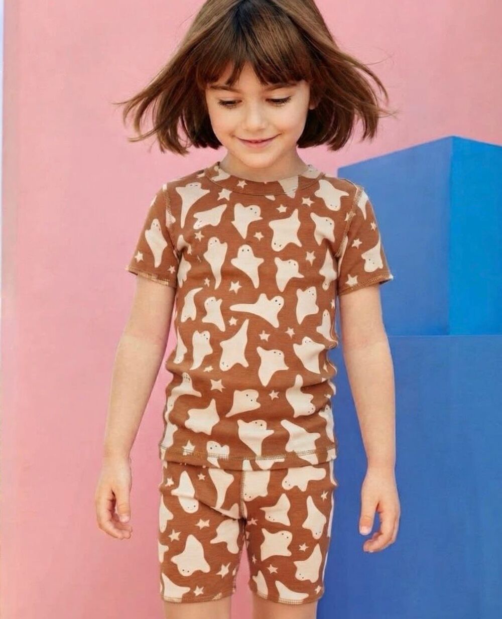 Hanna Andersson Kids Halloween Ghost Pajamas Organic Cotton Size 150 12 NWT